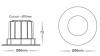 Prime - Nickel Fixed 3CCT LED Downlight IP54